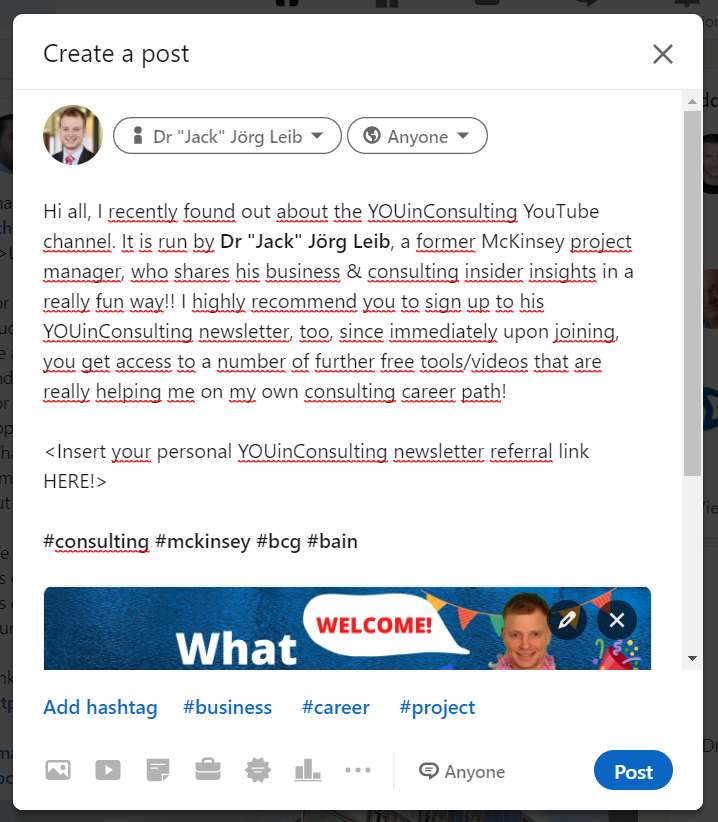 Example post Example post